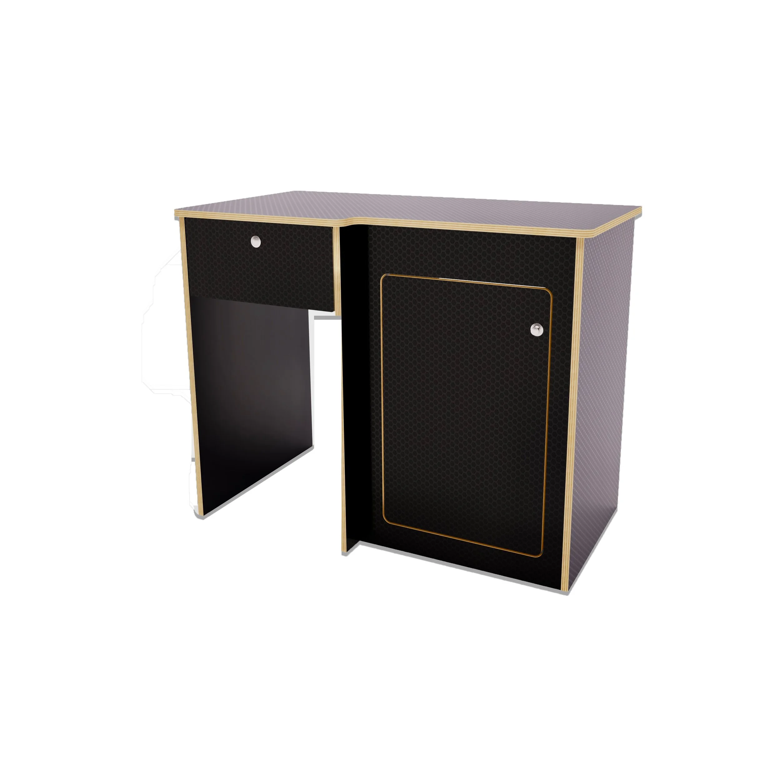 Buffalo Board 900mm Cabinet With Fridge Pod — Van Furniture